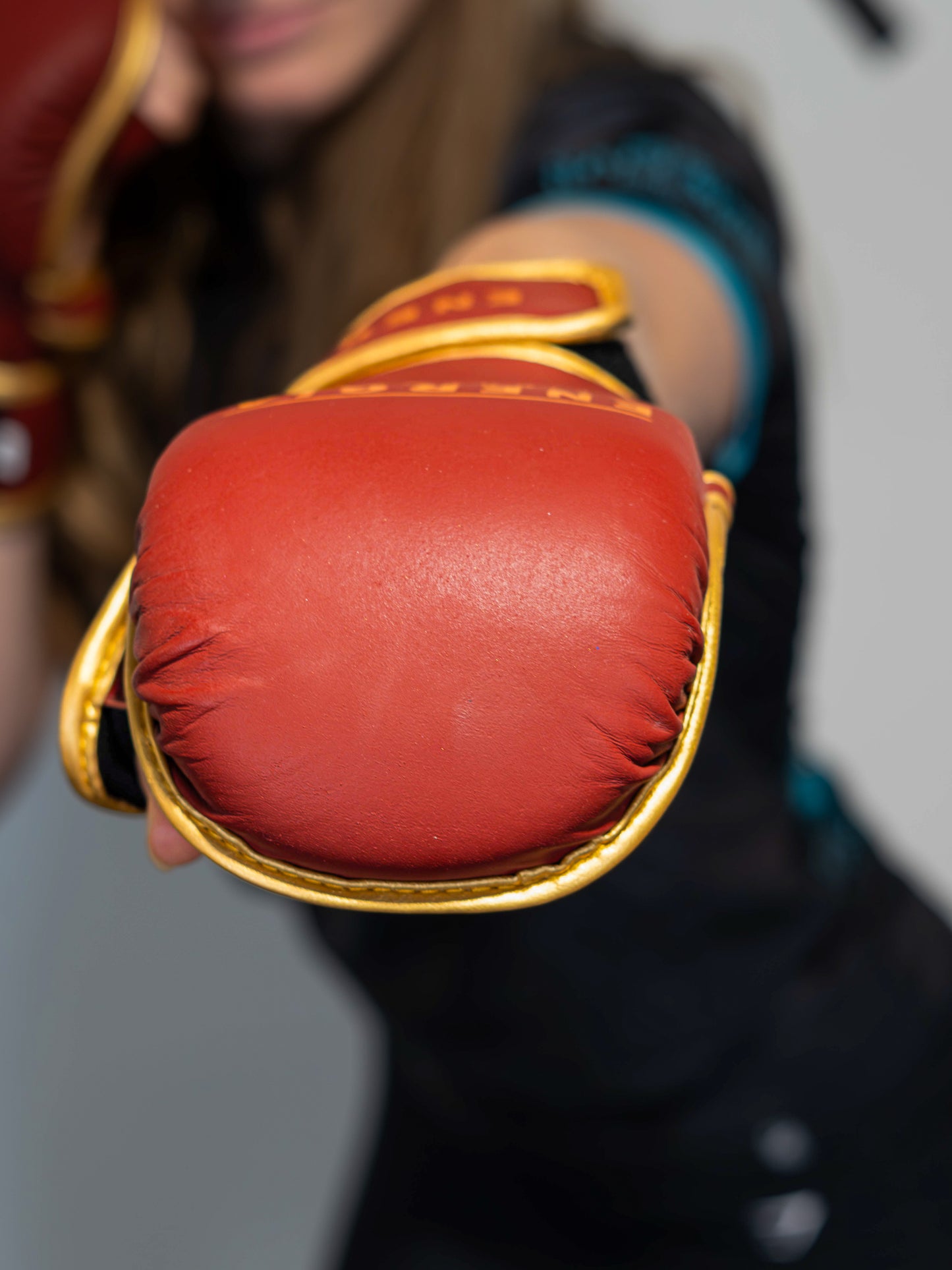 Sparring full leather gloves