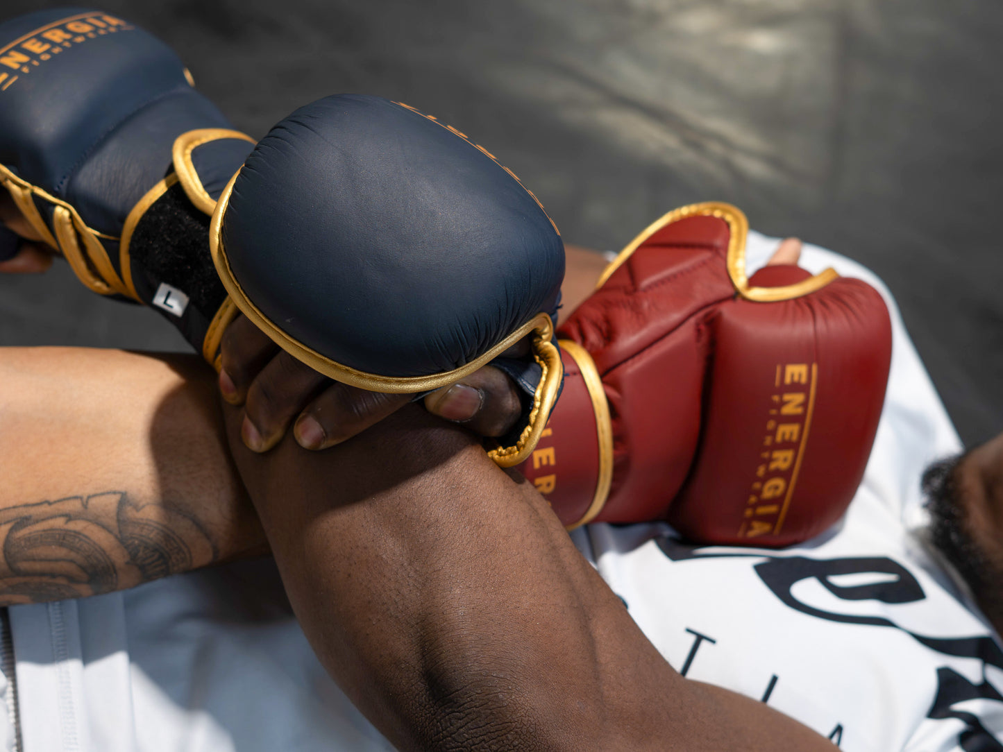Sparring full leather gloves