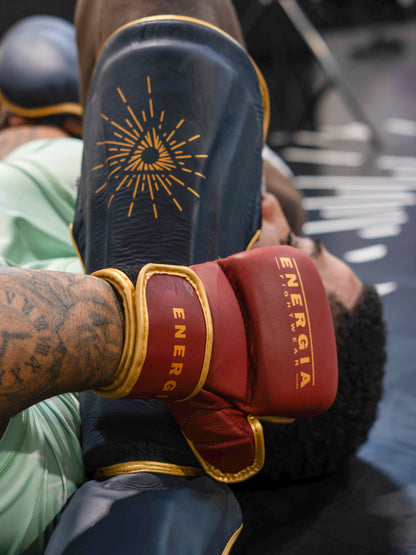 Sparring full leather gloves