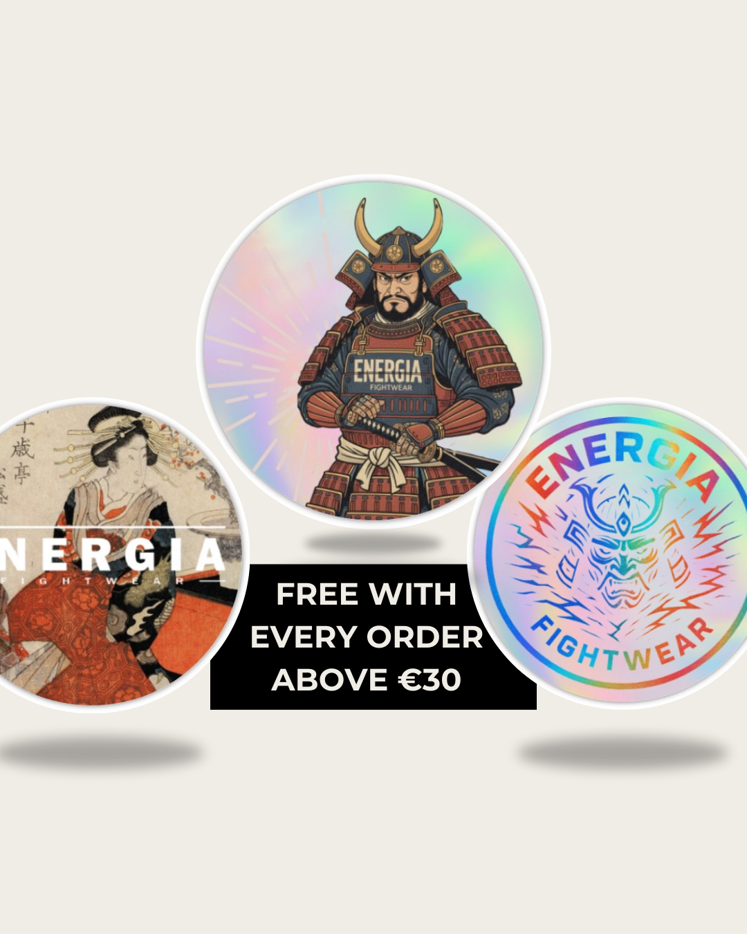 Energia fightwear stickers